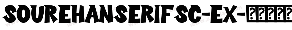 sourehanserifsc-ex字体转换