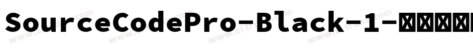 SourceCodePro-Black-1字体转换