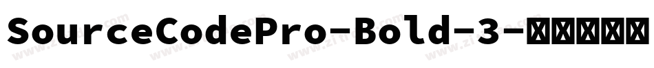 SourceCodePro-Bold-3字体转换