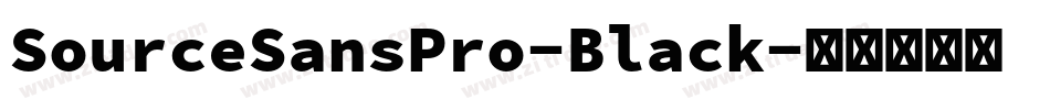 SourceSansPro-Black字体转换