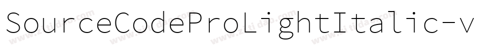 SourceCodeProLightItalic-vpOZ字体转换