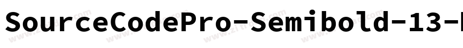 SourceCodePro-Semibold-13字体转换