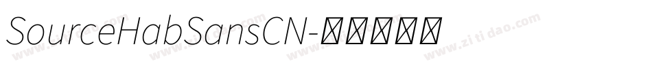 SourceHabSansCN字体转换