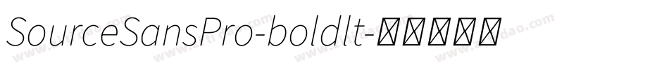 SourceSansPro-boldlt字体转换