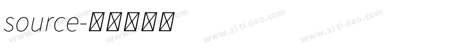 source字体转换