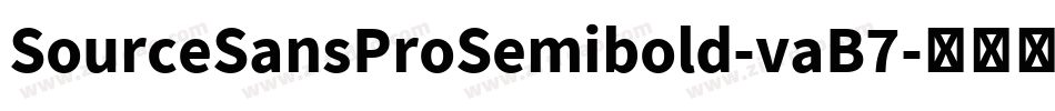 SourceSansProSemibold-vaB7字体转换