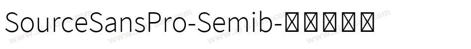 SourceSansPro-Semib字体转换