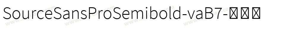 SourceSansProSemibold-vaB7字体转换