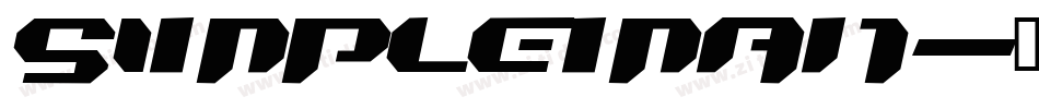 Simpleman字体转换