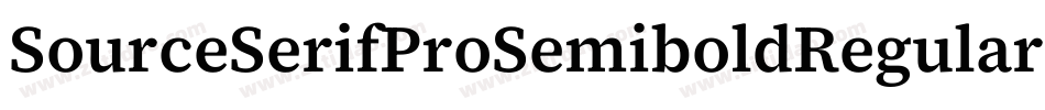 SourceSerifProSemiboldRegular-5xAZ字体转换