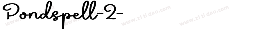 Pondspell-2字体转换