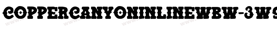 CopperCanyonInlineWbw-3w9M字体转换