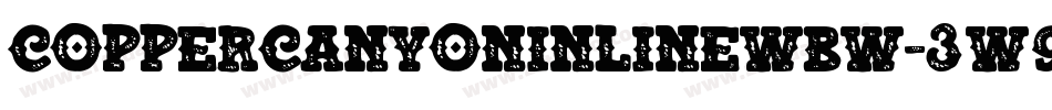 CopperCanyonInlineWbw-3w9M字体转换