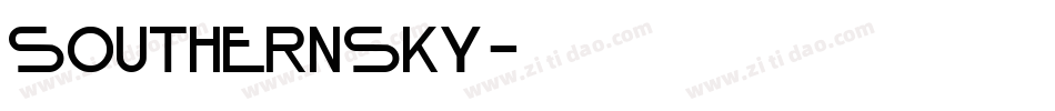 Southernsky字体转换