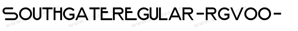 SouthgateRegular-rgvOO字体转换