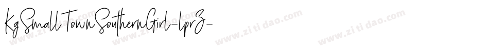 KgSmallTownSouthernGirl-lprZ字体转换