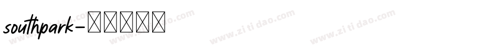 southpark字体转换