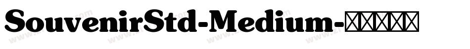 SouvenirStd-Medium字体转换