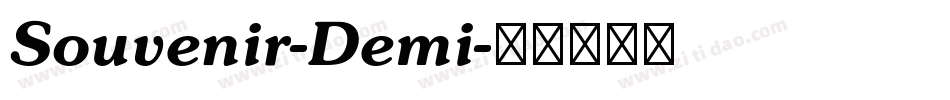 Souvenir-Demi字体转换