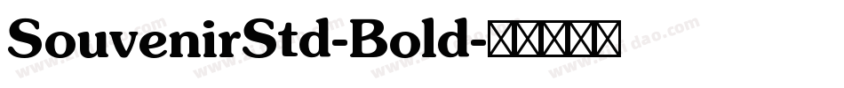 SouvenirStd-Bold字体转换