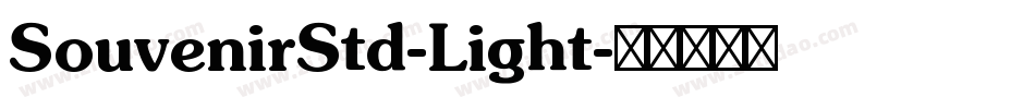 SouvenirStd-Light字体转换