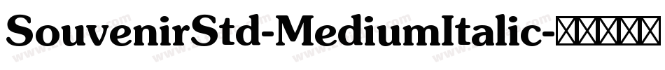 SouvenirStd-MediumItalic字体转换