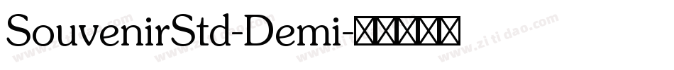 SouvenirStd-Demi字体转换