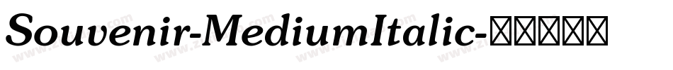 Souvenir-MediumItalic字体转换