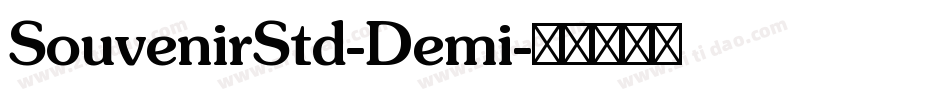 SouvenirStd-Demi字体转换