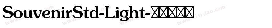 SouvenirStd-Light字体转换