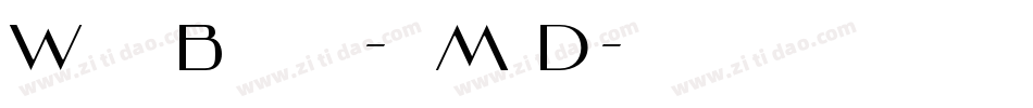 WildBlack-vMoD字体转换