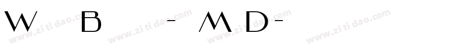 WildBlack-vMoD字体转换