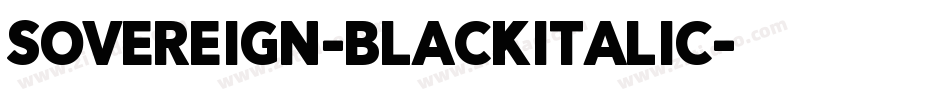 Sovereign-BlackItalic字体转换