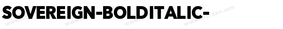 Sovereign-BoldItalic字体转换