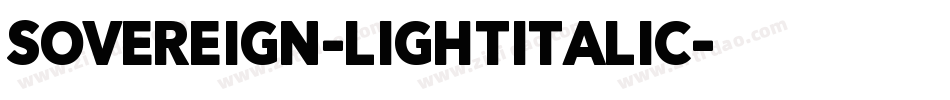 Sovereign-LightItalic字体转换