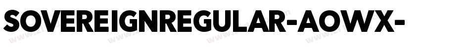 SovereignRegular-aOWx字体转换