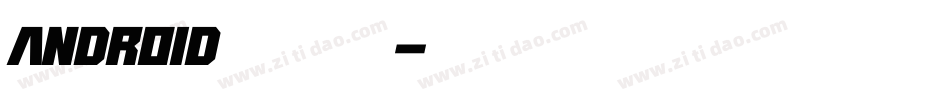 android开发字体字体转换