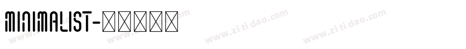 Minimalist字体转换