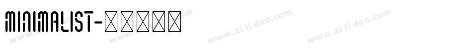 Minimalist字体转换