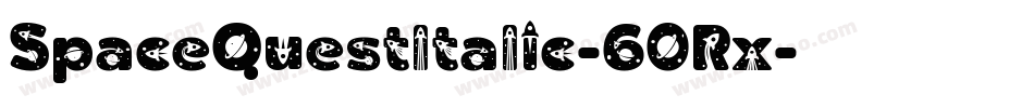 SpaceQuestItalic-60Rx字体转换