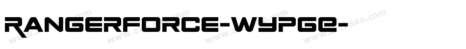 RangerForce-WypGE字体转换