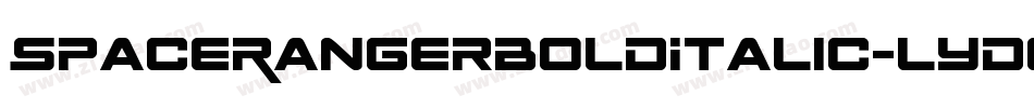 SpaceRangerBoldItalic-lydq字体转换