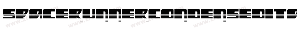 SpaceRunnerCondensedItalic-Yzz8j字体转换