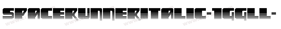 SpaceRunnerItalic-1GGLL字体转换