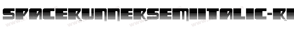 SpaceRunnerSemiItalic-RppzM字体转换