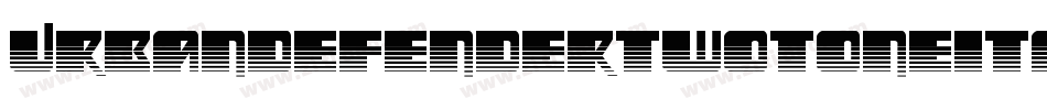 UrbanDefenderTwotoneItalic-BMd8字体转换