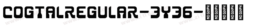 CogtalRegular-3y36字体转换