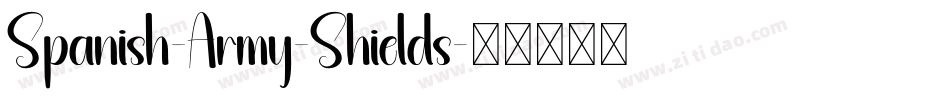 Spanish-Army-Shields字体转换