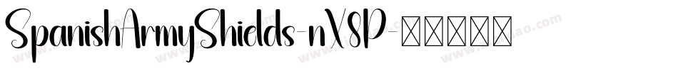 SpanishArmyShields-nX8P字体转换