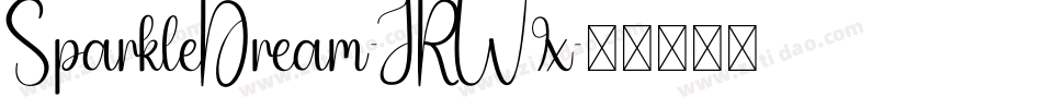 SparkleDream-JRW9x字体转换